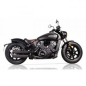 Preview: V Performance, Doppelring-Slip-On-Auspuffanlage, 80 mm. Schwarz 15-20 Indian Scout, Scout Bobber(NU)